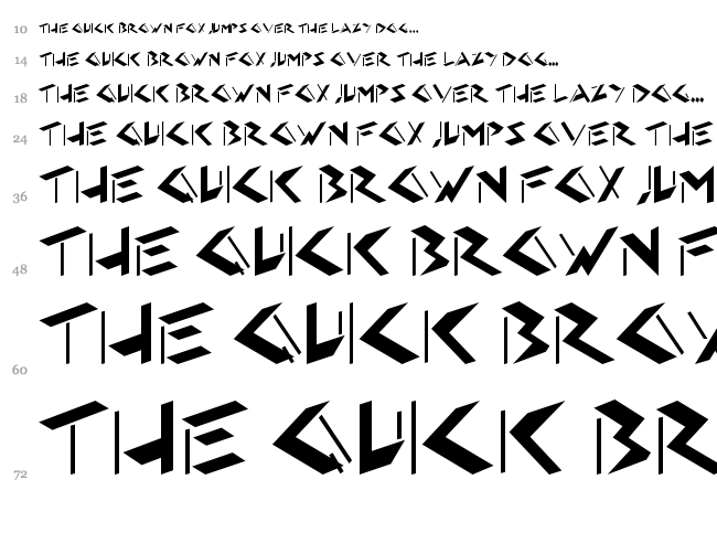 HFF Eye Sore font waterfall
